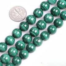 Natural Stone Malachite Round Spacer Loose Beads For Bracelet,Necklace Jewelry Making Strand 15"6mm 8mm 10mm 11mm Selectable