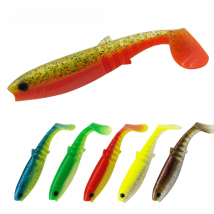 KESFISHING Fishing Lure Cannibal 6" Soft Plastics Bait for Large Fish Fishing Accessories Shrimp Smell With Salts Double colors