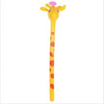 PVC Children 's Inflatable Toy Animal Head Long Stick Cow Rabbit Tiger Giraffe Avatar Balloon
