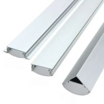 30/45/50cm U/V/YW Style Shaped LED Bar Lights Aluminum Channel Holder Milk Cover End Up for LED Strip Light Accessories