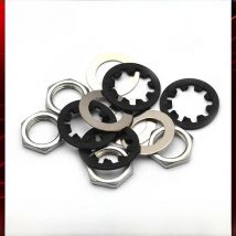 4Sets Guitar Nuts Washers & Lock washers for US CTS Pots & Switchcraft Jacks