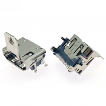 2-20Pcs 19P SMT HDMI Female Jack Socket Interface Connector 19PIN HDMI-Compatible Port 90 Degree With Screw Hole Plug For HDTV