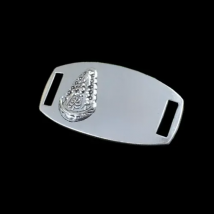 5pcs Zinc Alloy Antique Silver Tone Spanish Connector Beads For Bracelet Necklace DIY Making Accessories 22x42mm K05153