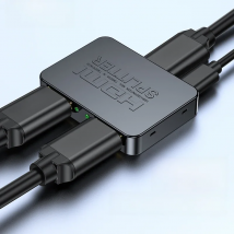 Unnlink Video HDMI Splitter 1 In 2 Out 4K 30Hz for TV Store 1 Computer sharing 2 Monitors TV Projectors Home Auto