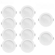 10pcs LED Downlight  5W 7W 9W 12W 20W 220V Recessed Ceiling Light 3/4/5 Inch Round LED Panel Down Light Spotlight Lighting