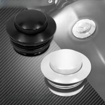Motorcycle Pop Up Gas Cap Fuel Oil Tank Cover Black/Chrome For Harley Touring Road King FLHR Softail Dyna Sportster XL 1200 883