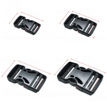 2pcs Plastic Dual Adjustable Buckle For Backpack Straps Luggage Outdoor sports bag buckle travel buckle accessories