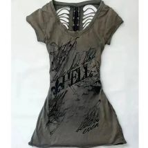 Japanese Retro Hollow-out Design Clothing Women Y2k Tees Summer Punk Slim Short-sleeve T-shirt Gothic Harajuku Female Zipper Top