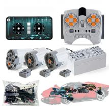 MOC Expert Technical Car Power Function Motor Parts 42143 42171 42096 42115 42141 SP3 APP Programing RC Li-Battery Blocks