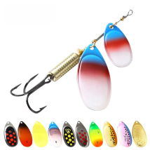 FISH KING 1 PC 10 Colors Long Cast Fishing Lure Spinner Bait Hard Fake Fish Metal Lures With Hook Fishing Lure