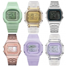 PCV/F91W Steel Strap Watch LED Digital Watch Square Women Watches Vintage Sports Military Watches Electronic Wrist Band Clock