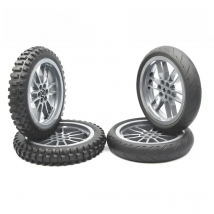 MOC Technical Part Building Block Brick Bulk MOTORCYCLE TYRE & MOTORCYCLE RIM Compatible with Lego for Kids Boys Toy 88516 11957