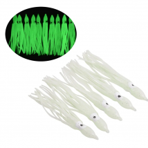 20pcs Luminous Squid Skirts Soft Lure Octopus Skirt Lures Glow Fishing Lure Artificial Bait for Tuna Squid 7cm/9cm/11cm