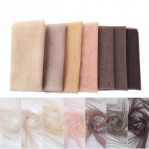 Plussign Hair Net Wig Making Tools Swiss Lace For Wig Making Import Good Quality Swiss Lace Net 1/4 Yard (18"X22") Transparent