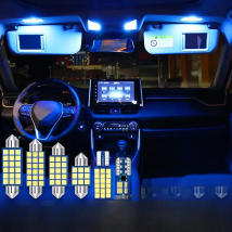 For Toyota RAV4 XA50 2019 2020 2021 2022 2023 2024 RAV 4 Hybrid 6PCS LED Car Interior Light Reading Bulbs Trunk Lamps Cab Lights