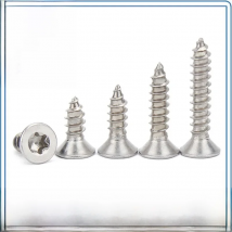 5/50pc M2 M2.3 M2.6 M3 M3.5 M4 M5 M6 304 A2 Stainless Steel Six Lobe Torx Flat Countersunk Head Security Self-tapping Wood Screw