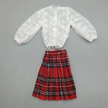 Pleated Skirt for 60 Cm Girl Doll's Clothes Suit 1/3 BJD Vest Accessories Dress Up toy Not Include Doll