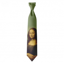 Personality Mona Lisa Tie For Men Women 8cm Wide Casual Daily Business Shirt Accessories Party Wedding Funny Designer Neckties