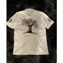 Haunted Mound Polo Shirt Embroidered Devil Tree Graphic Hip Hop Short Sleeve Shirt Y2k Men Casual Cotton Top Baseball Clothing