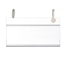 1Pack Plastic PVC Display Holders Price Sign Card Label Promotion Buckles Hang on Mesh Rack Basket Shelf Stores