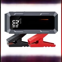 Povasee Jump Starter Power Bank 5000A Jump Starter with 3 Inch LCD Display,with Two USB Outputs, Jump Leads, for 12V Vehicles