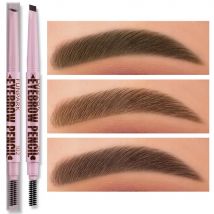 2 in1 Eyebrow pencil professional Cosmetics makeup for women 5 Colors Waterproof Eyebrow Tattoo brush Long Lasting eyebrow pen