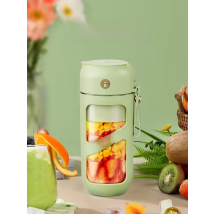 Vacuum Juicer - 12 Stainless Blades, 380ml Portable Cup, Straw-Friendly Juice Cup with Anti-Leak Design