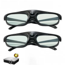 2PCS 3D Glasses Active Shutter 96-144HZ for BenQ Acer X118H P1502 X1123H H6517ABD H65108D Optoma JmGo V8 XGIMI Projector