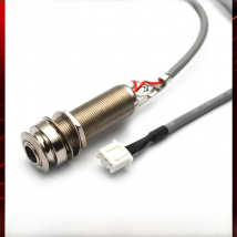 Acoustic Guitar Endpin Jack Wire 6.35 Pin Jack Socket 3 Pin Plug