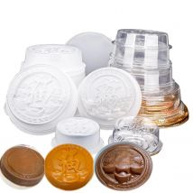 Bowl Shape Chinese Word Fu and Gong Xi Fa Cai with Coin Pudding Mold Water Chestnut Cake Maker Packaging Box Festival Food Tools