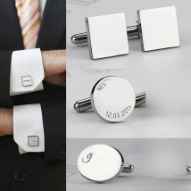 Personalized Man Cufflinks Stainless Steel Shirt Cuff Button Custom Wedding Gifts Mens Cufflinks