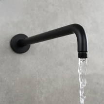 Ciencia SUS304 Stainless Steel Shower Arm Wall Mounted Round Shower Arm for Fixed Shower Head Chrome Black Shower Accessory