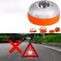 Car Emergency Beacon Light USB Rechargeable V16 Magnetic Induction Strobe Flashing Warning Light Help Flash Safety Signal Lamp
