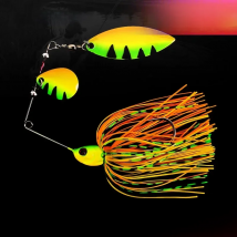 Bazooka 15g 18g Spinnerbait Fishing Lure Wire Bait Metal Spinner Buzzbait Swimbait Hook peche JIG Kit Skirt For Bass Pike Winter