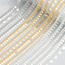 GUFEATHER C176,diy chain,pass REACH,nickel free,18k gold rhodium plated,copper,thick silver,diy necklace,jewelry making,1m/lot