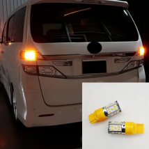 2pcs For Toyota ALPHARD VELLFIRE 10 20 30 Series LED T20 7440 Car Turn Signal Before and after Signal Light  Amber Yellow Bulb