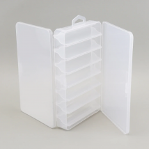 Double Side 14 Compartments Fishing Lure Box for Minnow Shrimp Bait Metal Spoon Lures Storage Case Container Fishing Tackle Box