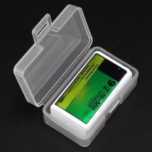 Soshine Portable Hard Plastic Case Holder Storage Box for 1 Piece 9V Battery Box Container Case Organizer Box Case