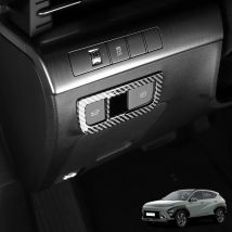 Carbon Black Rear Trunk Switch Button Frame Cover Trim For Hyundai Kona sx2 2024-2025