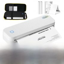 Portable A4 Thermal Printer Bluetooth Photos PDF Document Printing Machine Folded Rolls Paper For Office Work Home School Travel
