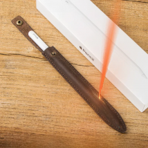 CONTACT'S FAMILY Portable Apple Pencil Case 2nd Gen for Touch Screen Pen Tablet Pencil Holder Genuine Leather Case for iPad Pro