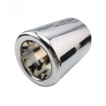 Accessories chrome muffler exhust pipe end tip decoration protector parts For 2015-21 22 BMW X1 F48  Tailpipe Cover Accessory