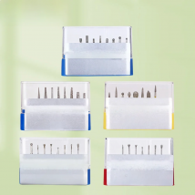 8 Pcs/Box Dental Strawberries Diamond Burs Composite Resin Kit FG Diamond Drills Cavity/Crown Preparation Set for Handpieces