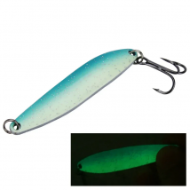 Fishing Metal Lure Spoons Dual Color Glow Salix Leaf Shaped Spoon Artificial Lure Bait 6.5cm/13g Reflect Sequins 1 Piece Sale