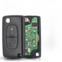 KEYYOU For Citroen C2 C3 C4 C5 C6 C8 Xsara Picasso CE0523 Ce0536 VA2/HCA Blade 434Mhz ASK FSK 2 Button Remote Car Key