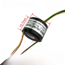 M Slipring pass hole diameter 7mm 4/6 channel 1.5A  electric Rotary Conductive Joint connector slip ring