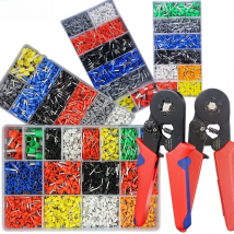 Boxed VE Tubular Crimp Terminals,Cable Electrical Connector,Insulated Wire Connectors,Tube Type Terminal Crimping Pliers HSC86-4