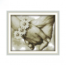Hand in Hand(3) Patterns Home Decoration Counted 14CT 11CT DMC Cross-stitch Kit Embroidery Needlework