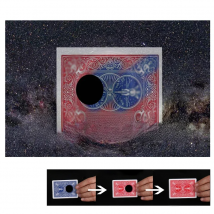 Blue to Red Color Changing Black Hole Magic Tricks Card Vanishing Close Up Props Magic Prop Illusion Gimmick Easy to do