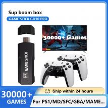 Konsola do gier GD10 PRO 4K HD 2.4G z dwoma bezprzewodowymi kontrolerami, stick do gier TV, 256GB, 40000 gier, gry retro, prezent na Boże Narodzenie dla chłopca
